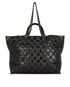 Quilted Leather Tote bag, back view